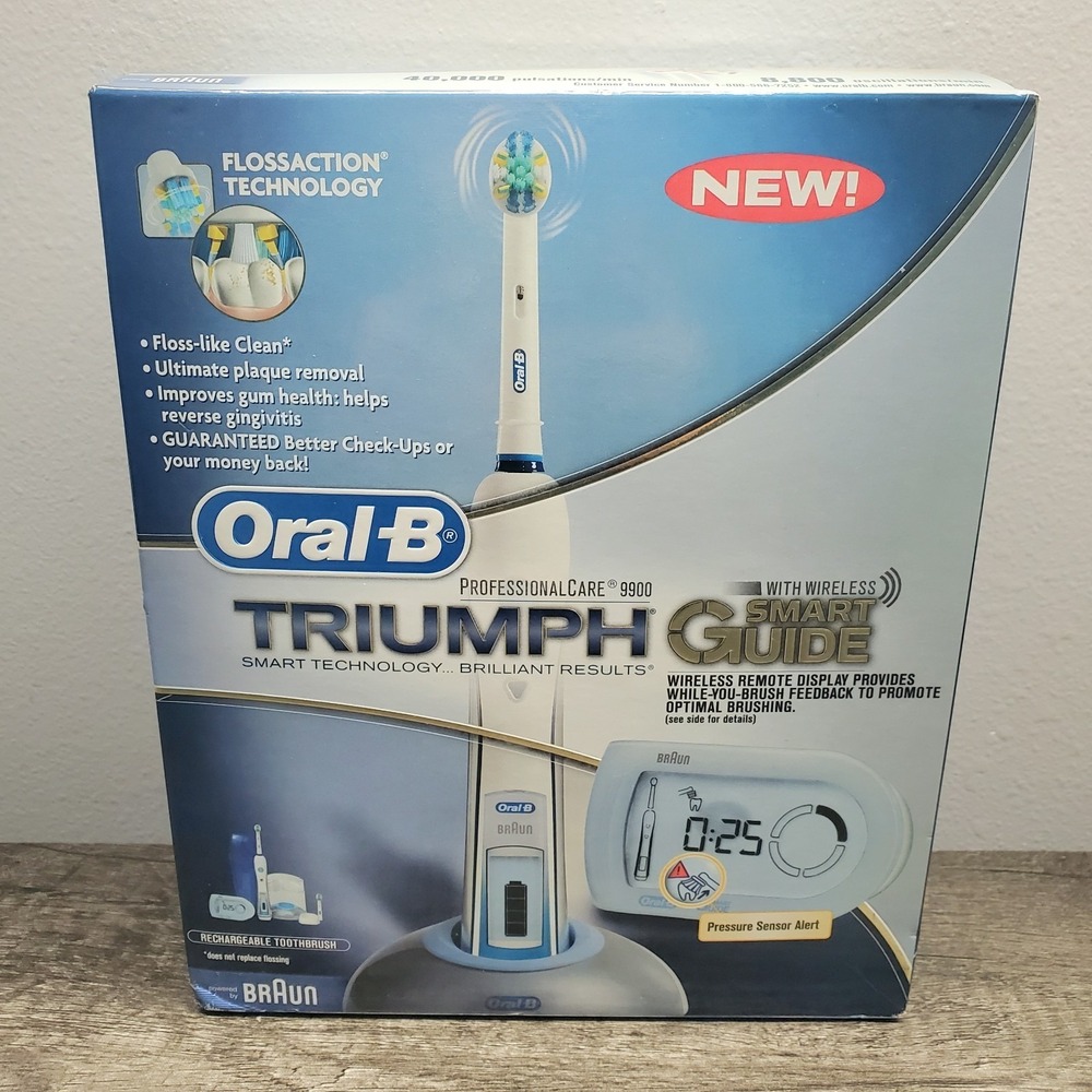Oral-B Professional Care 9900 Triumph Smart Technology Rechargeable Toothbrush